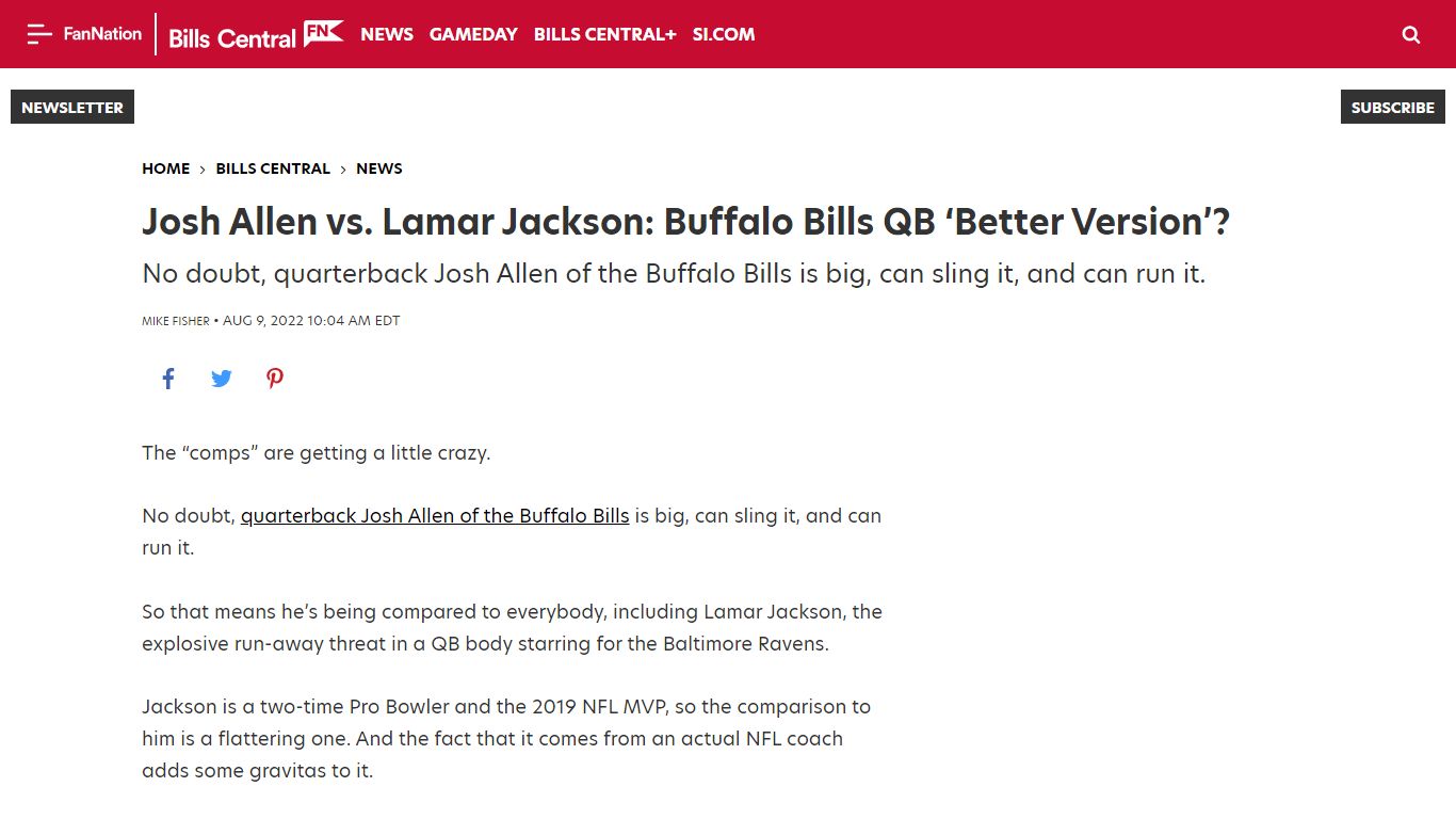 Josh Allen vs. Lamar Jackson: Bills QB ‘Better Version’?